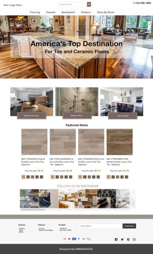 Flooring website template